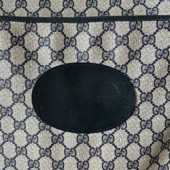 Gucci Monogram Web Tote in Navy Blue - Picture 11 of 16